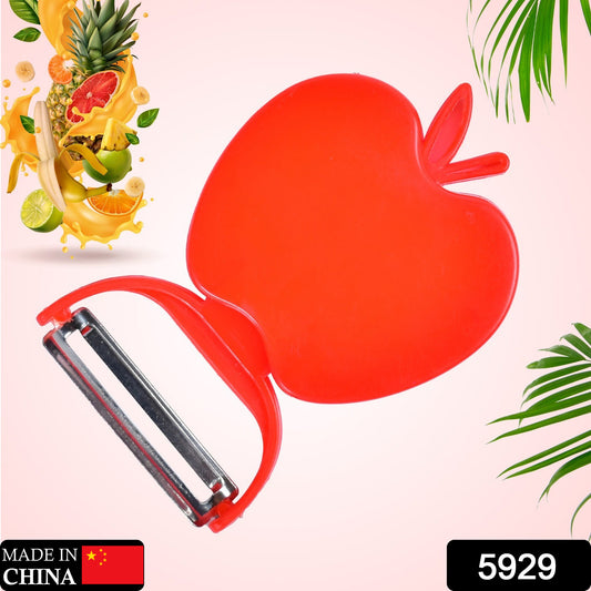 Apple-shaped folding vegetable peeler by Wukusy, ideal for peeling potatoes, fruits, and all vegetables in the kitchen.