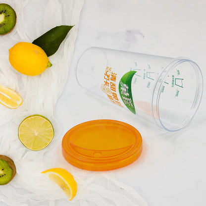 Wukusy plastic water coffee cup, portable tumbler for home, outdoor, travel, and office use, ideal for travel lovers and daily hydration.