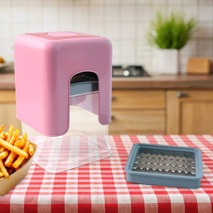 Wukusy Apex Heavy Duty Potato Chipser and Vegetable Chopper with dual blades for efficient slicing and chopping in the kitchen.