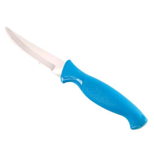 Heavy-duty stainless steel kitchen knife with ergonomic handle by Wukusy, perfect for precise cutting and meal prep.