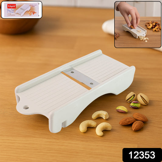 Wukusy Liger multipurpose dry fruit and ginger slicer, kitchen tool for slicing nuts, dried fruits, and ginger, 1 piece.