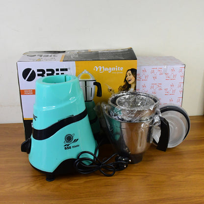 Wukusy Orbit Mixer Grinder with 3 stainless steel jars and 550W motor for home kitchen use.