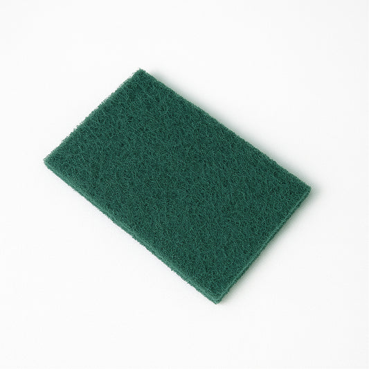 Wukusy heavy-duty kitchen scrubber pad, 4x6 inch, for cleaning pots, pans, and dishes in home and kitchen use.