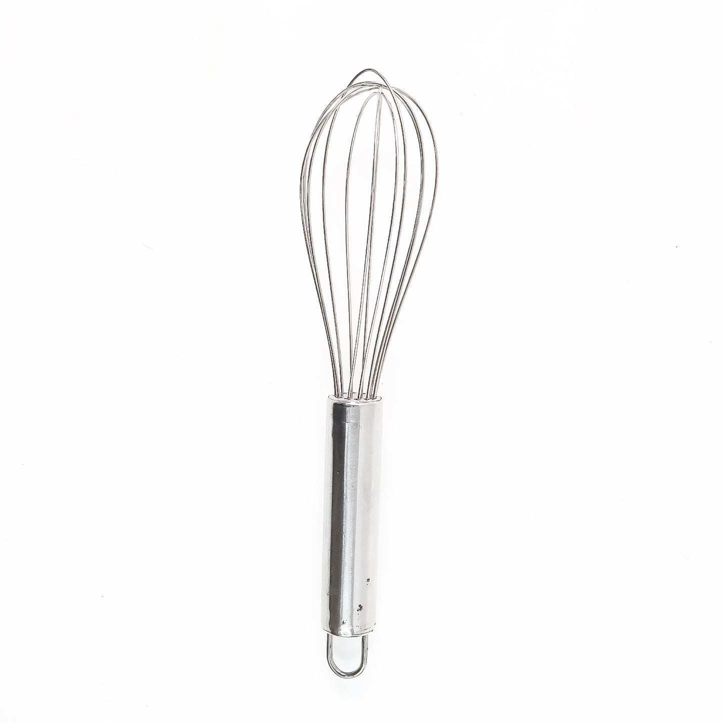 Small stainless steel balloon whisk from Wukusy, 20cm, ideal for mixing and whipping in home and kitchen cooking tasks.