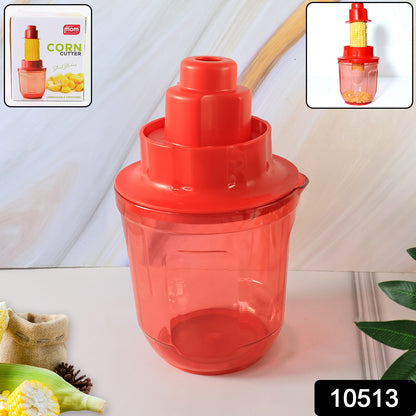 Wukusy Supermom corn cutter with steel blades, handheld kitchen tool for easily removing corn kernels from cobs.