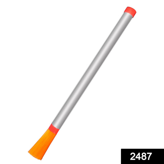 Wukusy dust cleaning brush with steel body for deep cleaning; compact kitchen tool for effective dust removal.