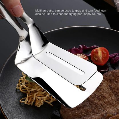 Wukusy multifunction kitchen tong with stainless steel design, perfect for flipping, serving, and barbecue grilling.