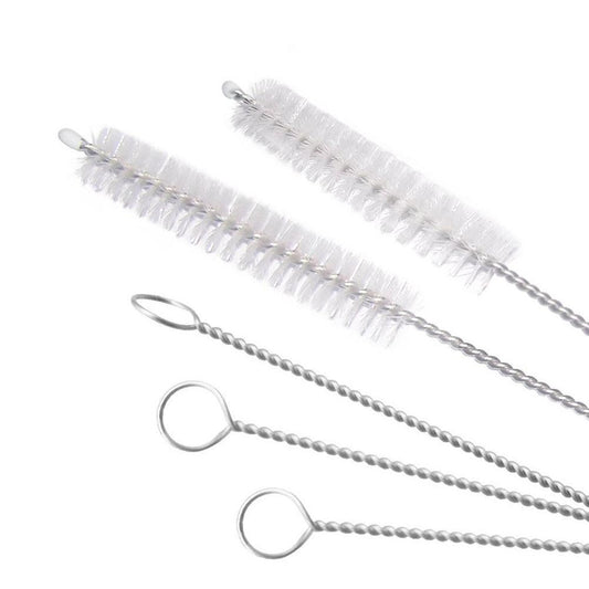 Wukusy stainless steel straw cleaning brush for 23mm drinking pipes, kitchen tool for thorough cleaning of straws and drinking tubes
