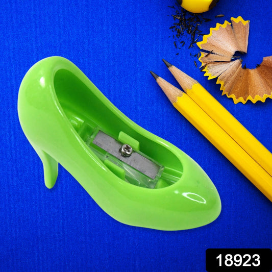 Wukusy high heels shape pencil sharpener in mixed colors, designed for office use with a stylish high heel design.