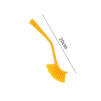 Multicolour plastic toilet seat cleaning brush by Wukusy, designed for bathroom hygiene and easy cleaning.