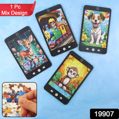 Kids mini cartoon jigsaw puzzle by Wukusy, featuring colorful mix design, perfect for children’s toy and puzzle play.