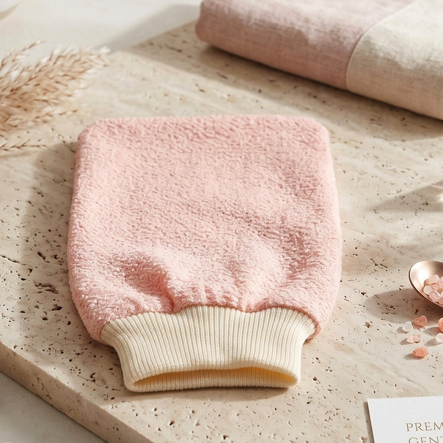 Soft Exfoliating Bath Scrub Glove Body Scrubber Shower Mitt For Skin (1 Pc)