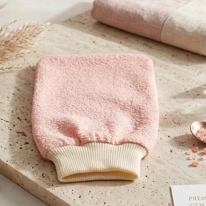 Soft Exfoliating Bath Scrub Glove Body Scrubber Shower Mitt For Skin (1 Pc)