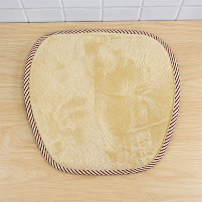 Wukusy car seat backrest cover with mesh backing and elastic strap, measuring 43x40 cm, for added comfort and protection.