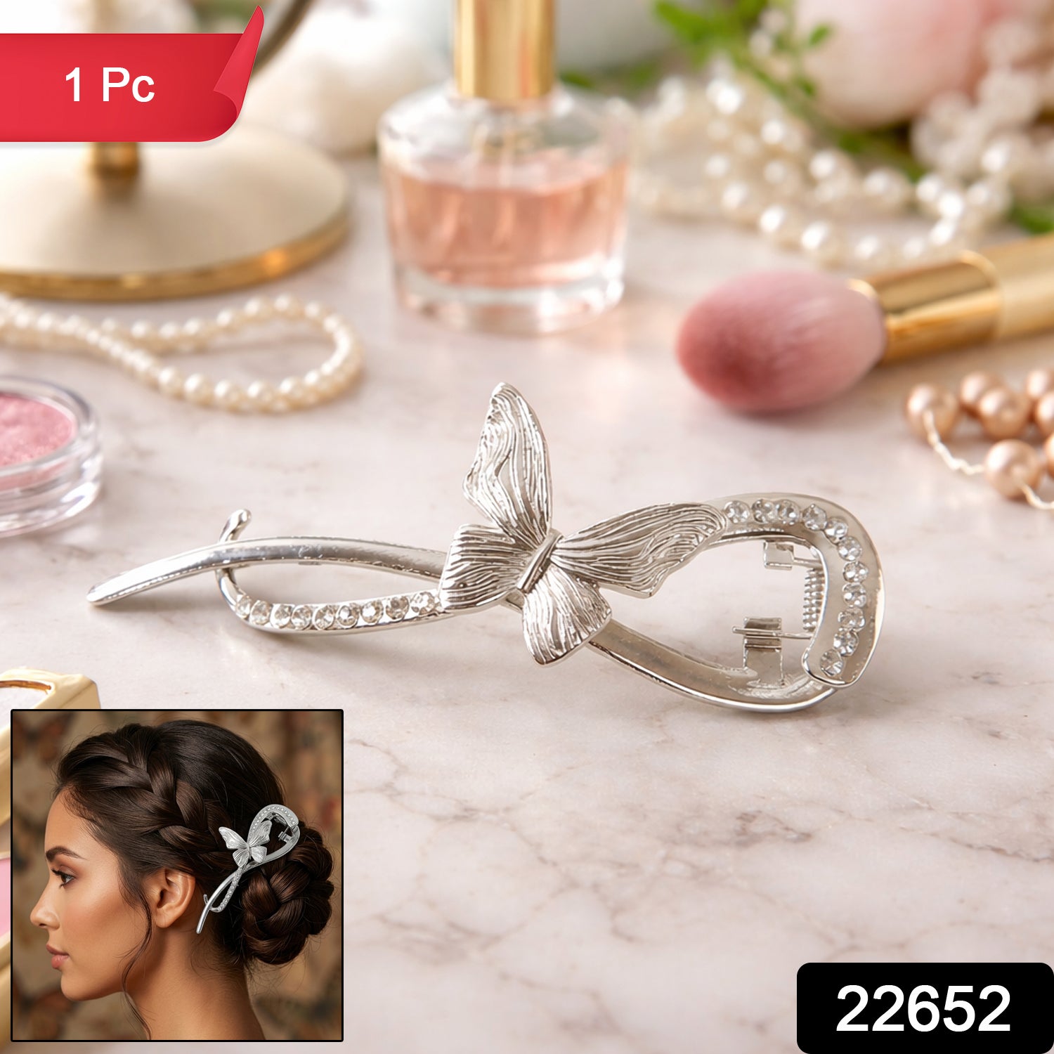 Luxury Butterfly Design Hair Clip (1 Pc Mix Color)