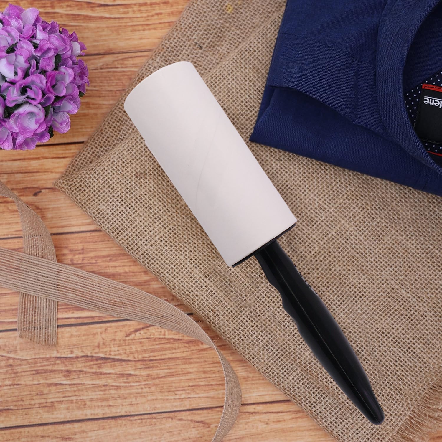 Reusable Sticky Lint Roller With Handle (1 Set)