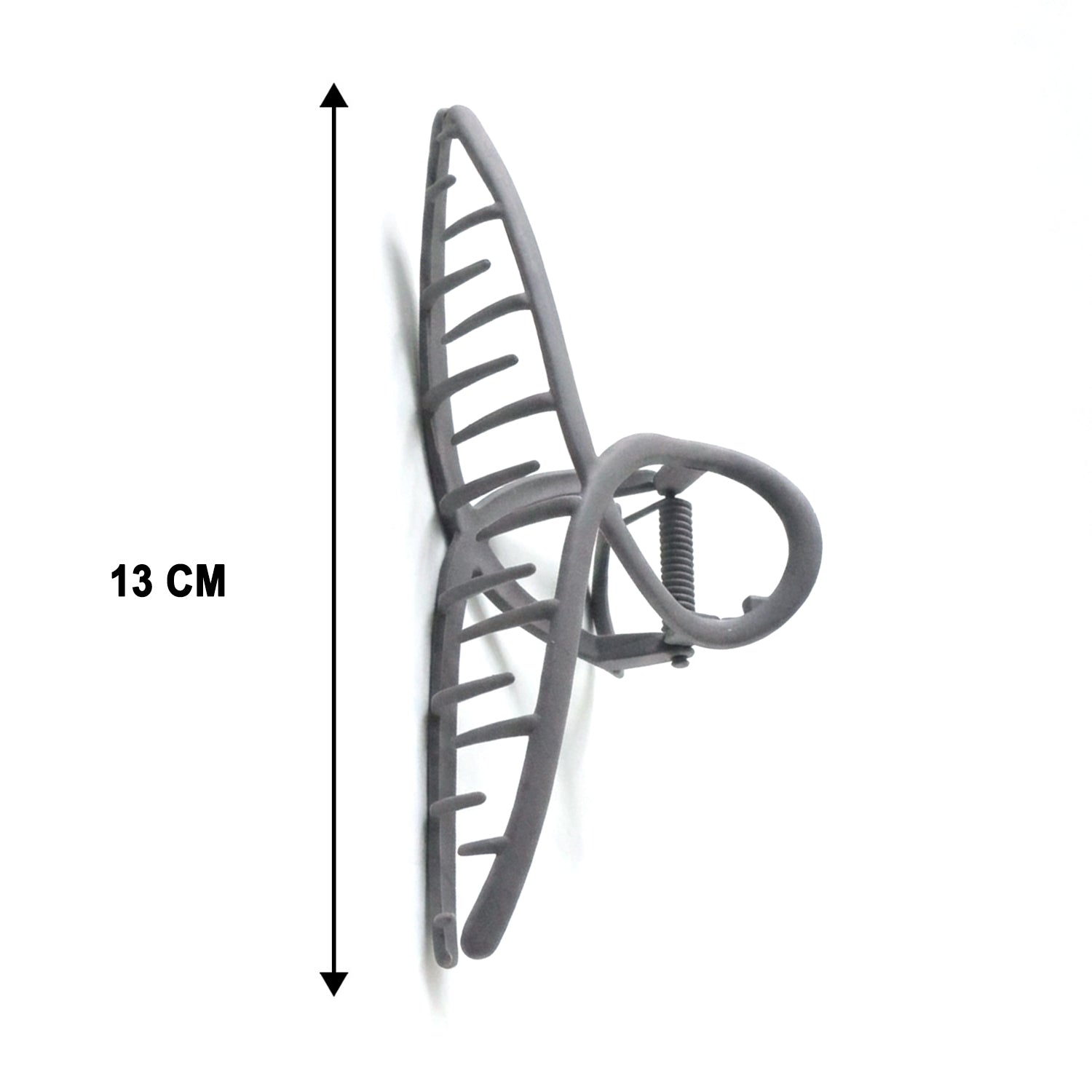 Large Wukusy Strong Grip Hair Claw Clip shaped for secure hold and stylish hair styling, shown open with glossy finish.