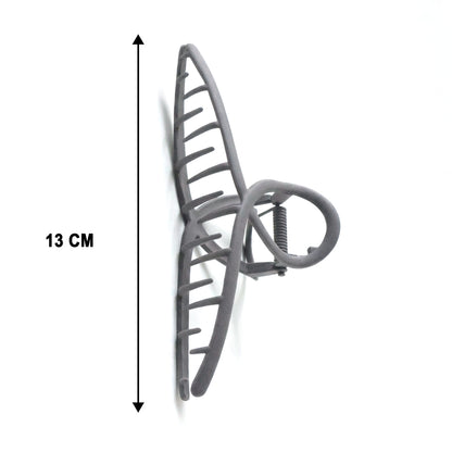 Large Wukusy Strong Grip Hair Claw Clip shaped for secure hold and stylish hair styling, shown open with glossy finish.