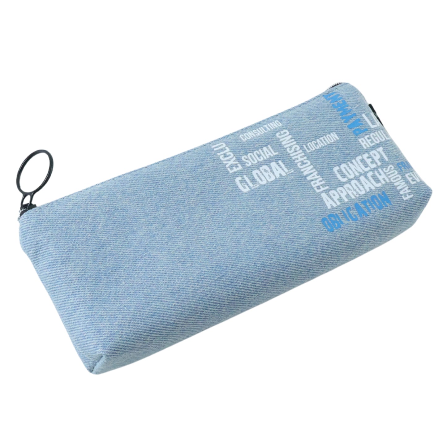 Stylish Fabric Zipper Pencil Pouch (1 Pc)
