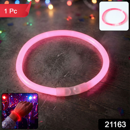 Glow-in-the-dark light bracelet by Wukusy, showcasing a flexible band emitting a soft glow in the dark.