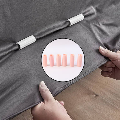 Set of six Wukusy universal bed sheet holder clips securing sheets to mattresses for a snug fit.