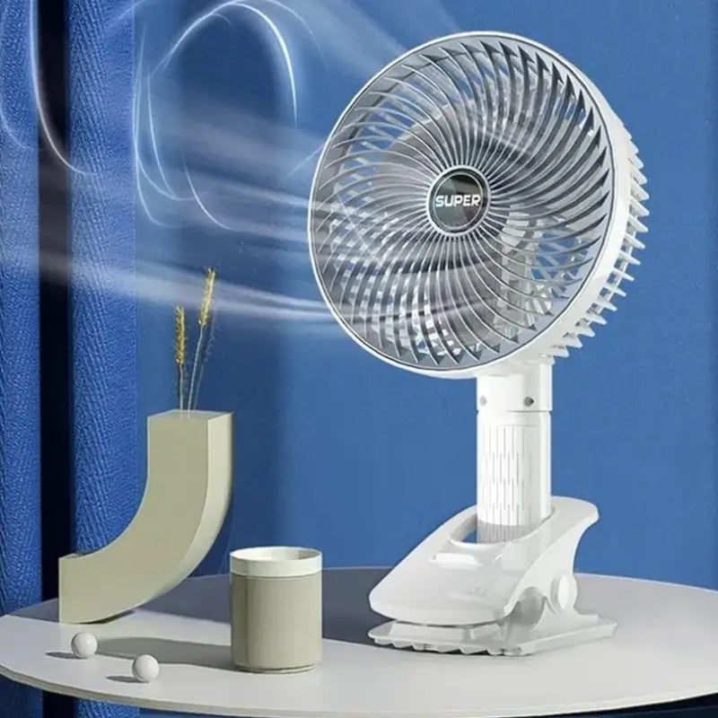 Portable USB Fan Handheld & Desktop Use Compact Rechargeable Plug and Play Cooling Fan