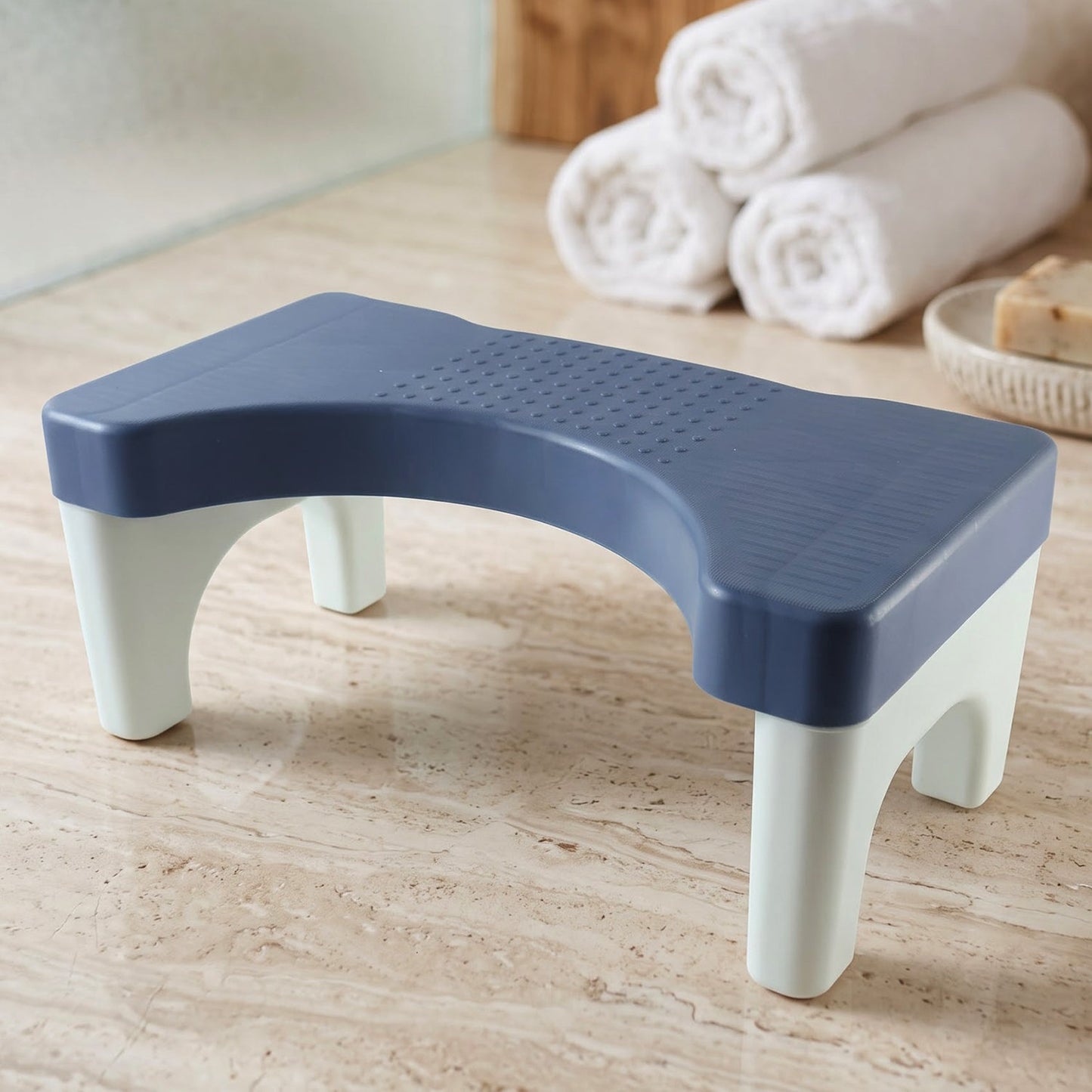 Plastic Toilet Squat Stool With Anti-slip Surface For Bathroom Comfort (1 Pc)