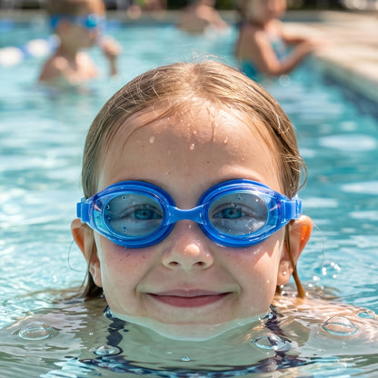 Kids Premium Swimming Goggles With Crystal Clear Lens And Secure Fit  1 Pc