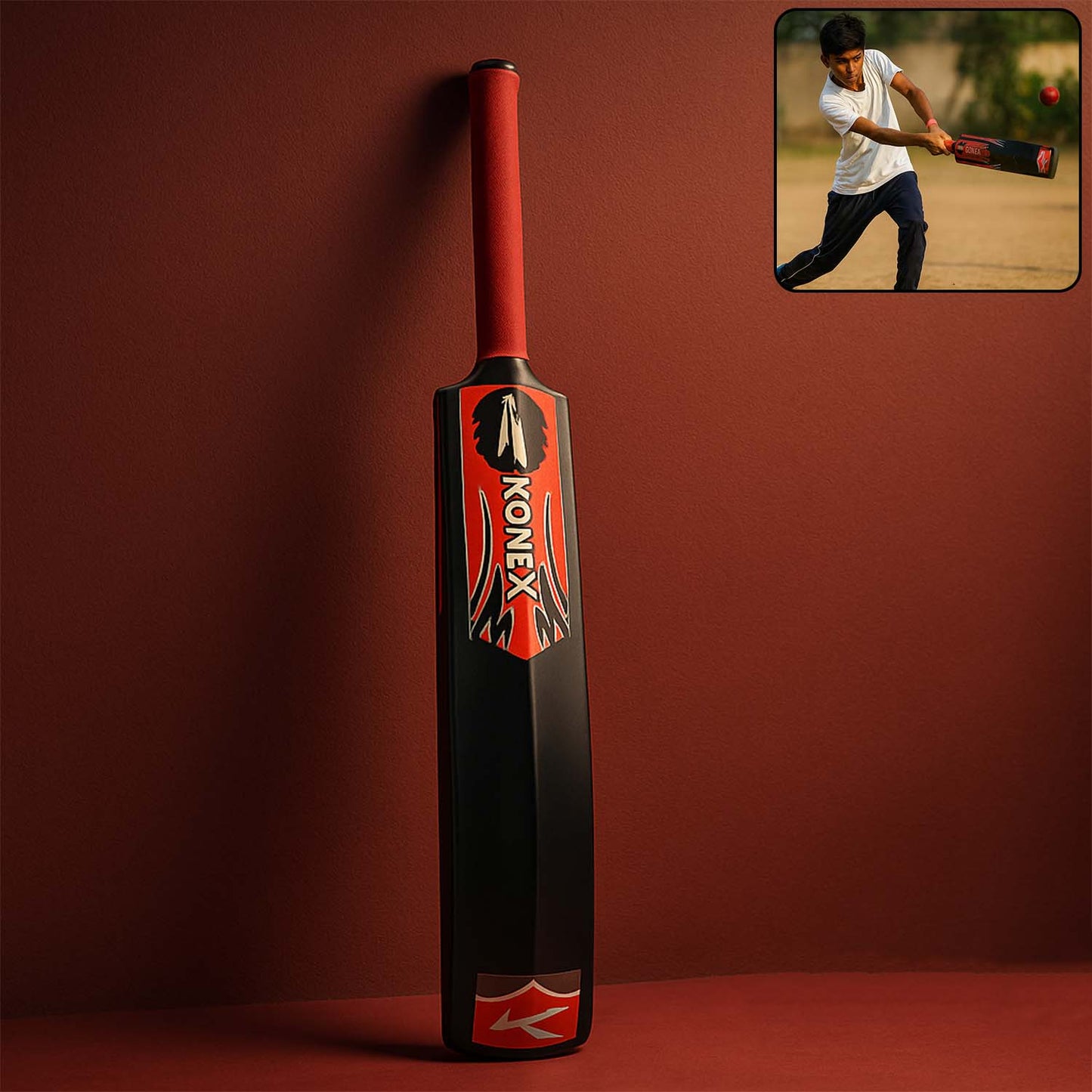 Lightweight Durable Plastic Cricket Bat (87 X 11 Cm  1 Pc)