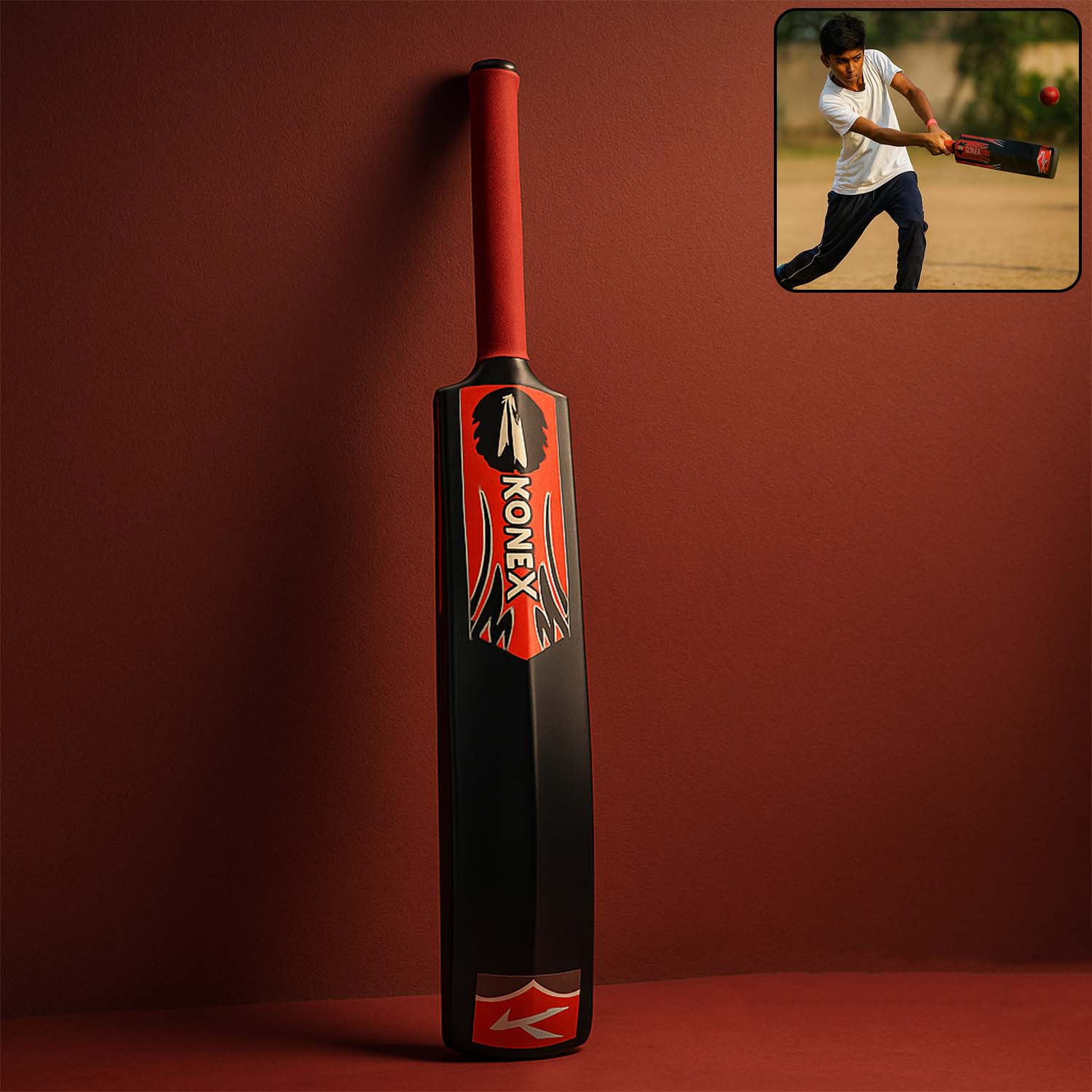 Lightweight Durable Plastic Cricket Bat (87 X 11 Cm  1 Pc)