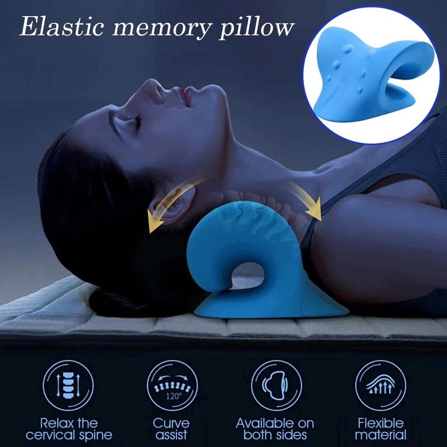 Wukusy neck and shoulder relaxer for pain relief and muscle relaxation, showing ergonomic design for targeted comfort.