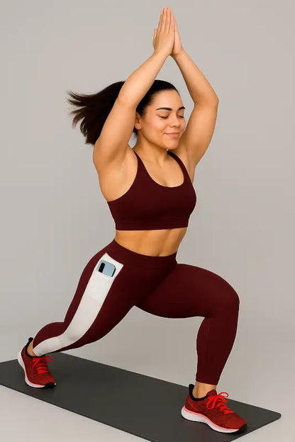 Premium Quality Activewear Yoga Tights | Mid-Waist Gym Pants | Stretchable Workout Wear for Girls or Women