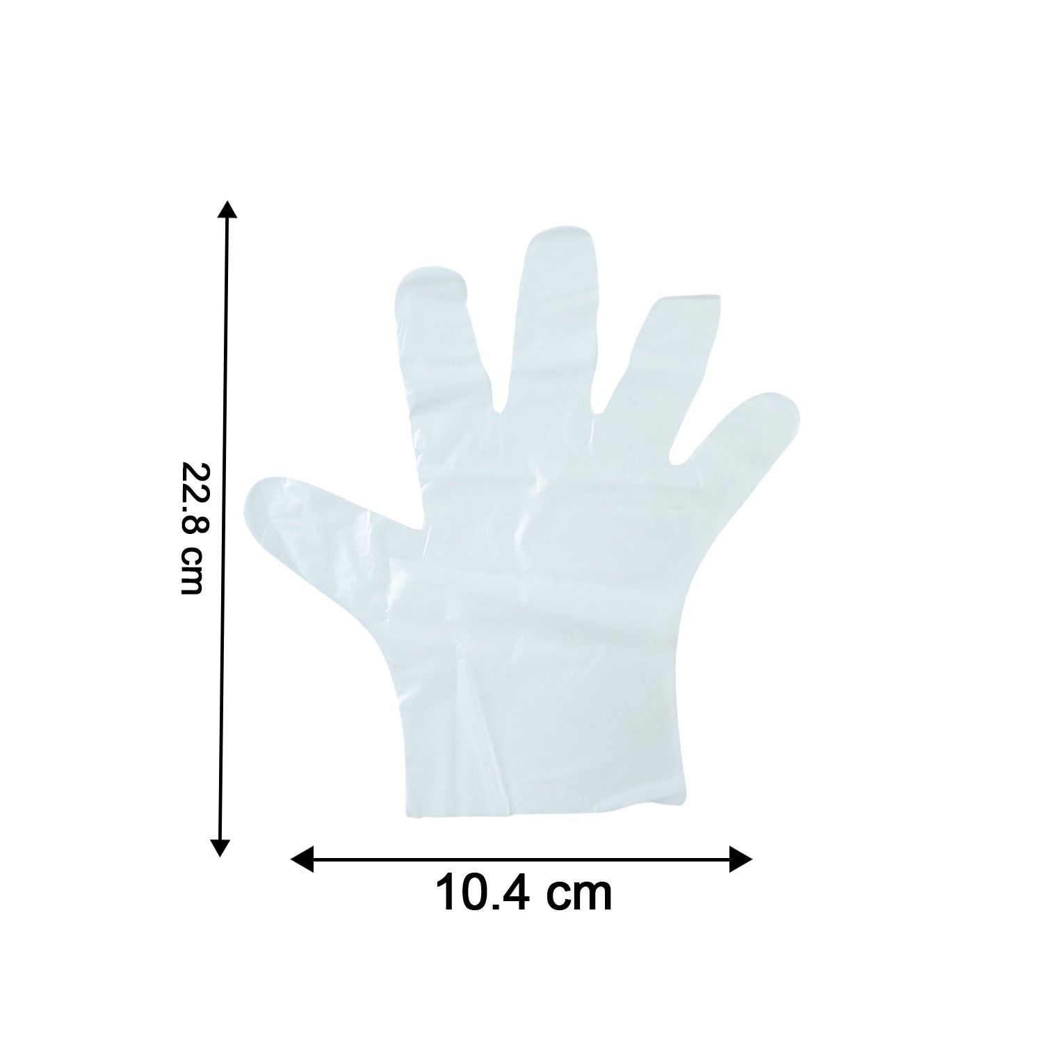 Disposable Plastic Hand Gloves Small Size 100 Pc