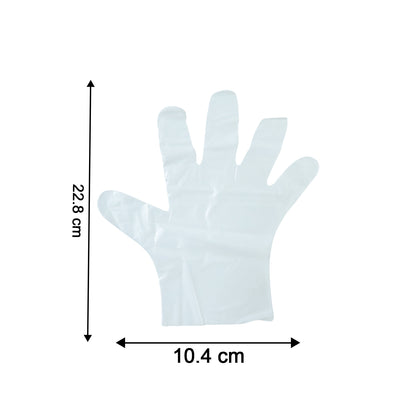 Disposable Plastic Hand Gloves Small Size 100 Pc