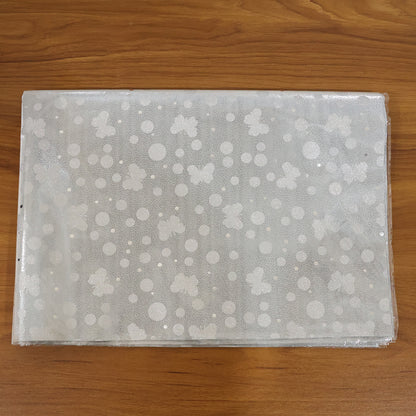 Decorative silver gift wrapping paper sheets by Wukusy, 20-pack with elegant silver design for gift wrapping and decoration.