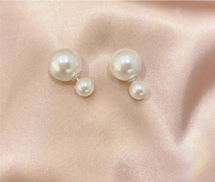 Stylish Pearl Hollywood Earring – Push Back Alloy Earrings
