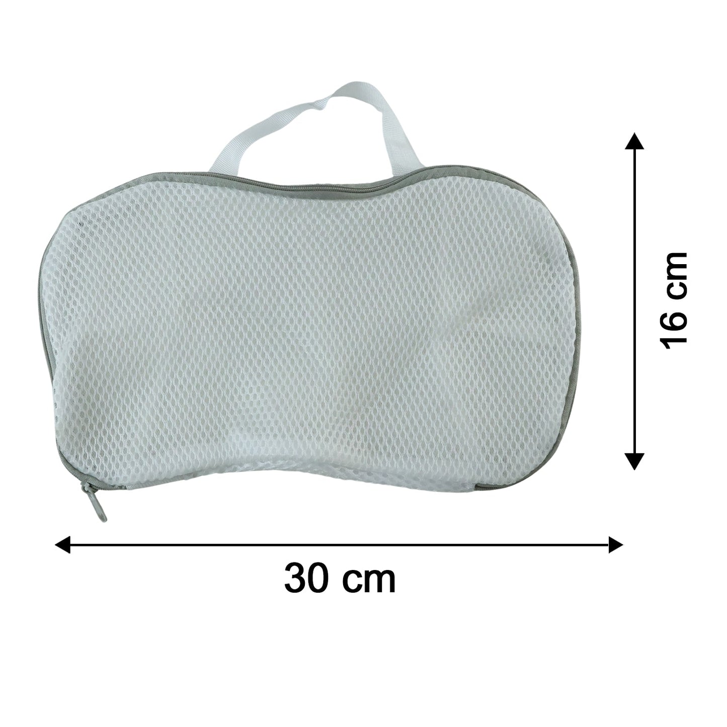 Reusable 3d Mesh Laundry Washing Bag With Zipper For Shoes And Delicates (1 Pc)