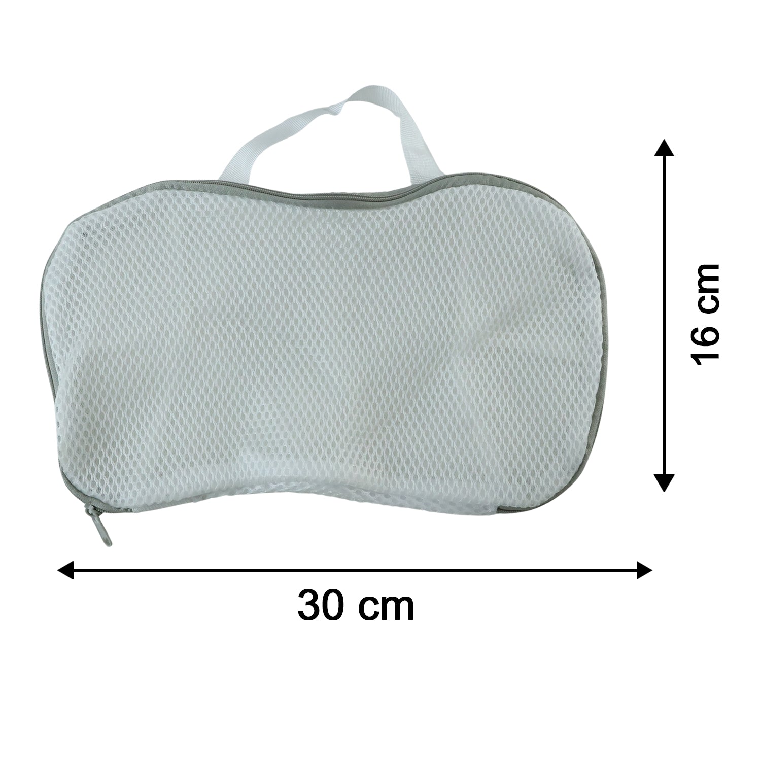 Reusable 3d Mesh Laundry Washing Bag With Zipper For Shoes And Delicates (1 Pc)