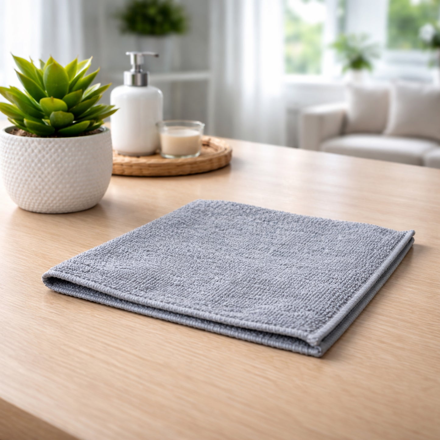Multi Purpose Reusable Microfiber Cleaning Cloth 29x29 Cm (1 Pc)