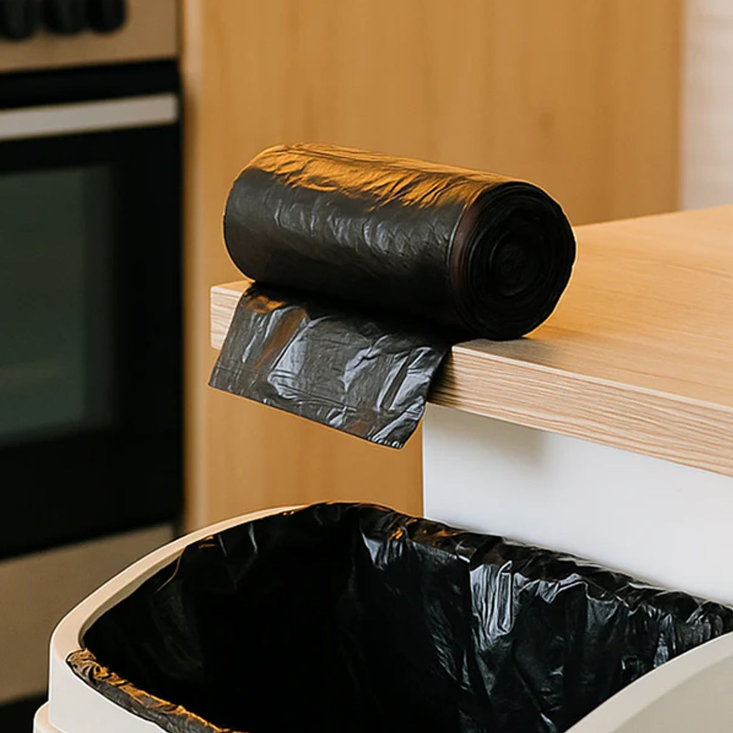Heavy Duty Garbage Trash Bags Roll (50 Bags 45x50 Cm)