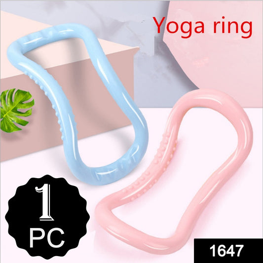 Wukusy 1647 Yoga Ring Pilates Ring Magic Circle for portable fitness exercises, shown in a close-up view.