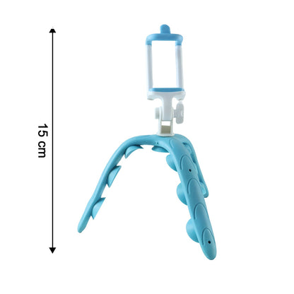 Flexible Neck Mobile Phone Holder With Adjustable Clamp For Bike And Desk (1 Pc)