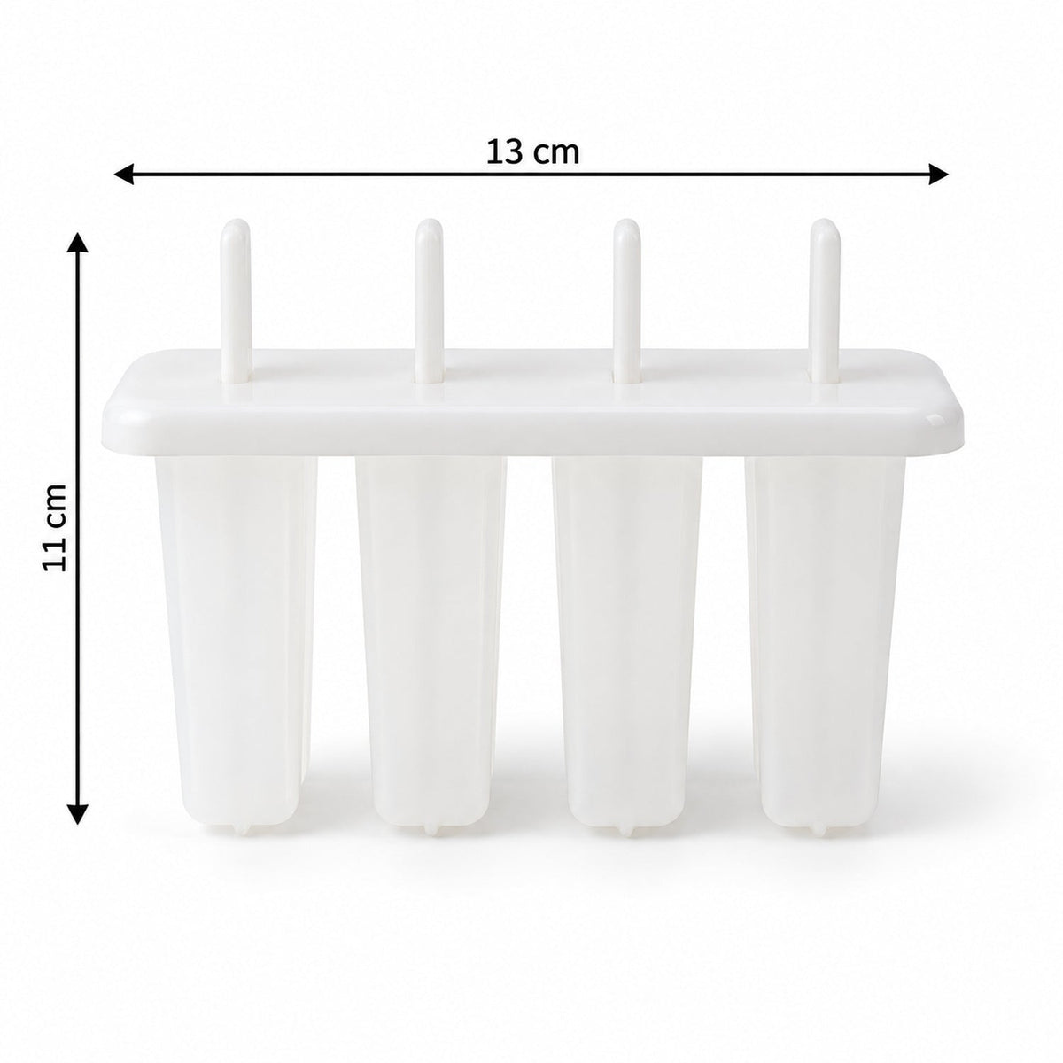Reusable Ice Cream Popsicle Mould With Lid And Removable Sticks (4 Mold)