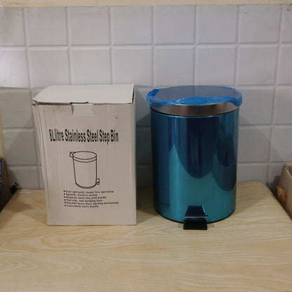Stainless Steel Hands-free Pedal Dustbin With Inner Bucket (8 Litre)