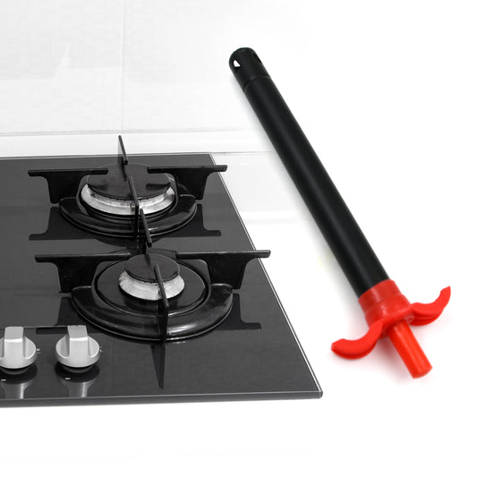 Wukusy stainless steel gas lighter for kitchen stove, long-lasting and unbreakable, designed for gas stoves in restaurants and home kitchens.