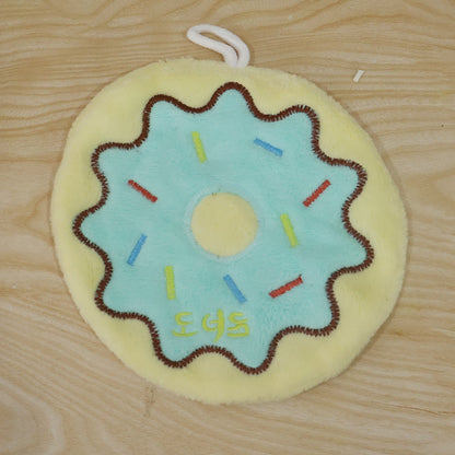 Cartoon Donut Microfiber Hanging Hand Towel Quick Dry Kitchen Cloth (1 Pc)