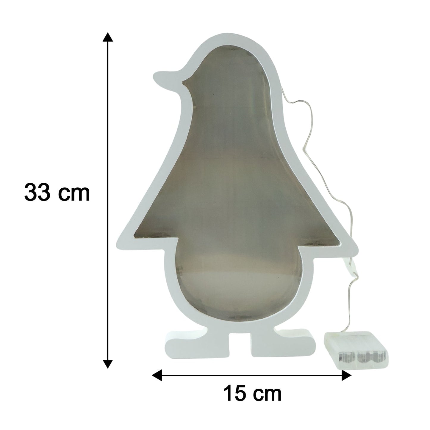 3d Led Penguin Decorative Infinity Mirror Light For Room And Wall Decor (1 Pc)
