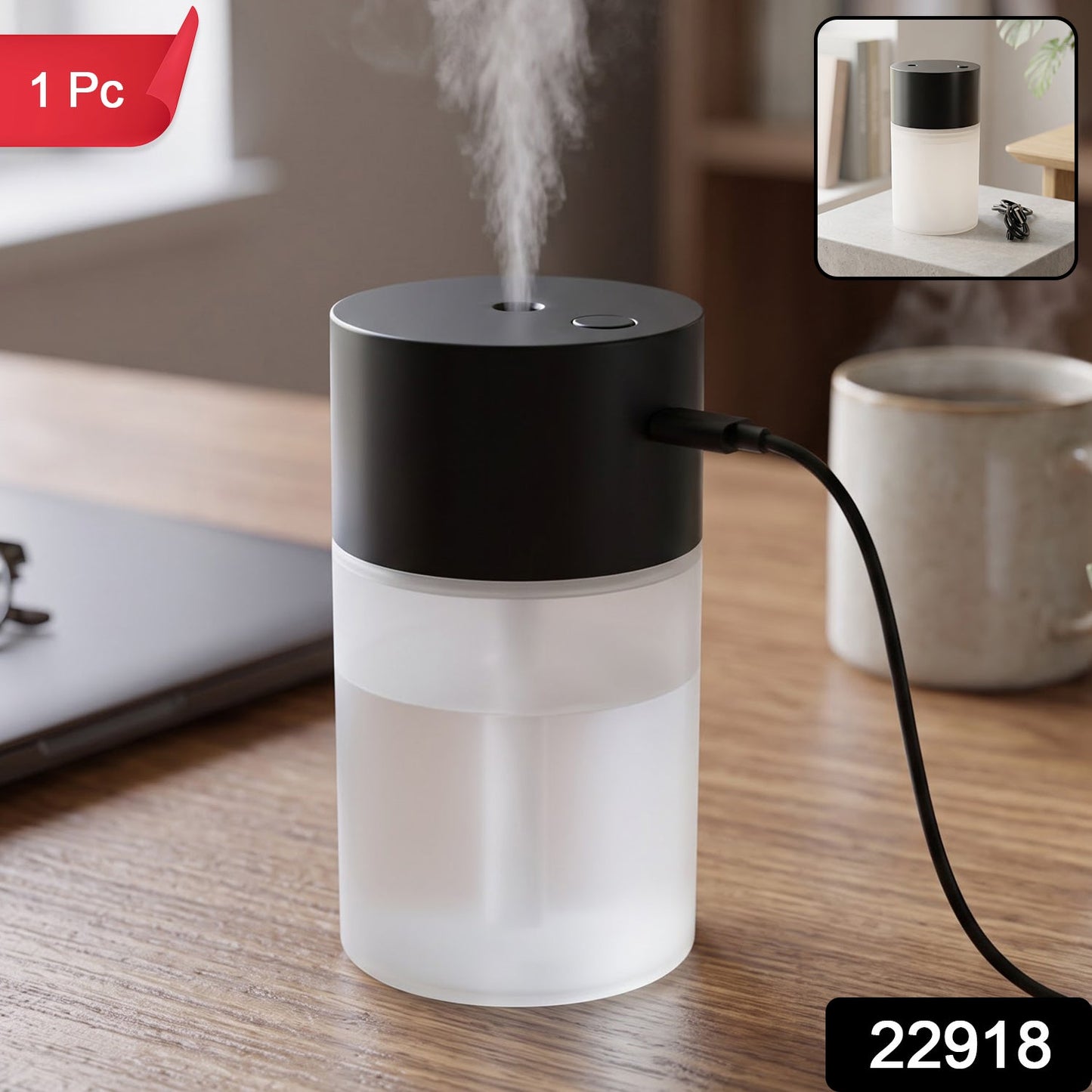Portable Mini Usb Air Humidifier For Home Office Bedroom Car And Desk Use (1 Pc)