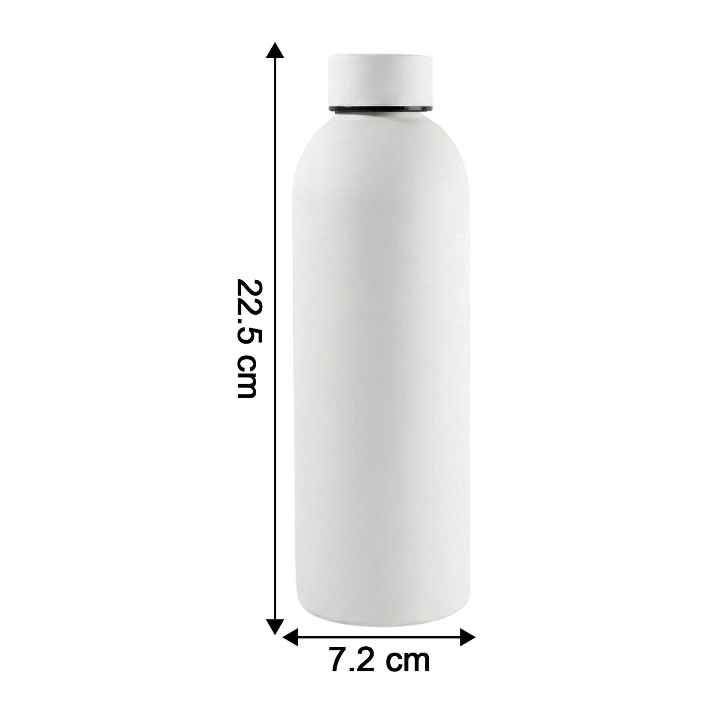 Stainless Steel Double Wall Vacuum-insulated Drink Water (White  500 Ml Approx)