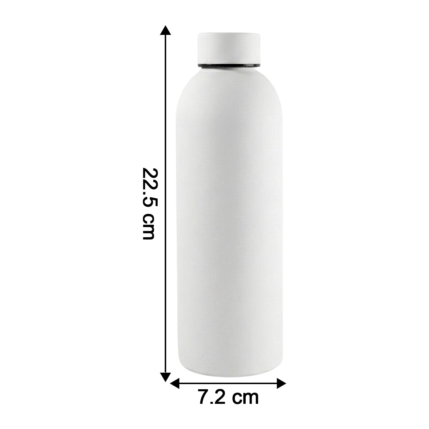Stainless Steel Double Wall Vacuum-insulated Drink Water (White  500 Ml Approx)